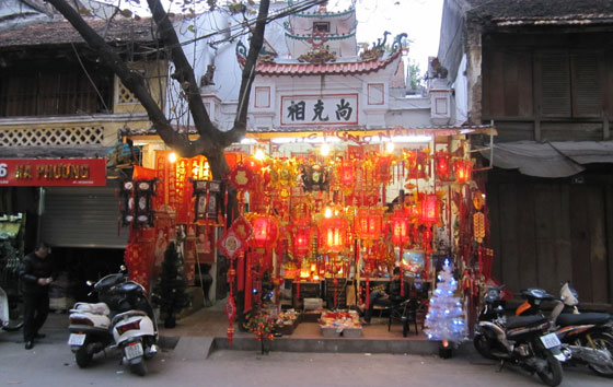 Lampebutik i Hanoi