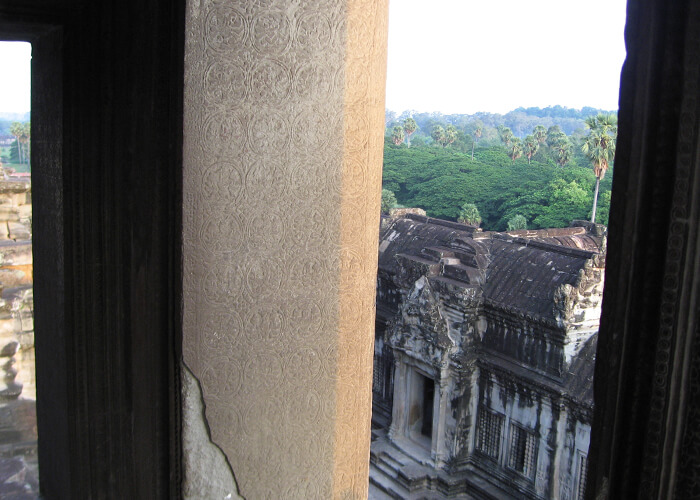 Væg på Angkor Wat
