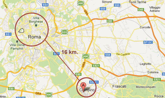 Fra Ciampino til Rom