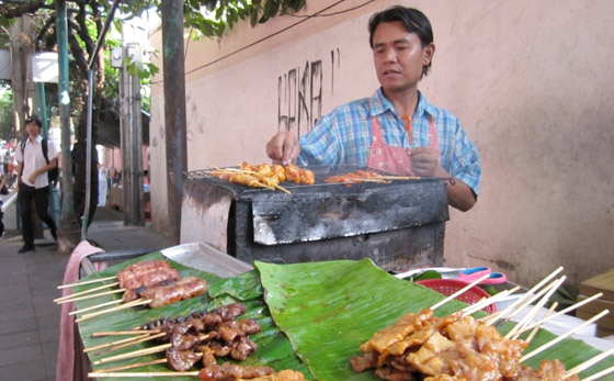 Gadekøkken i Bangkok