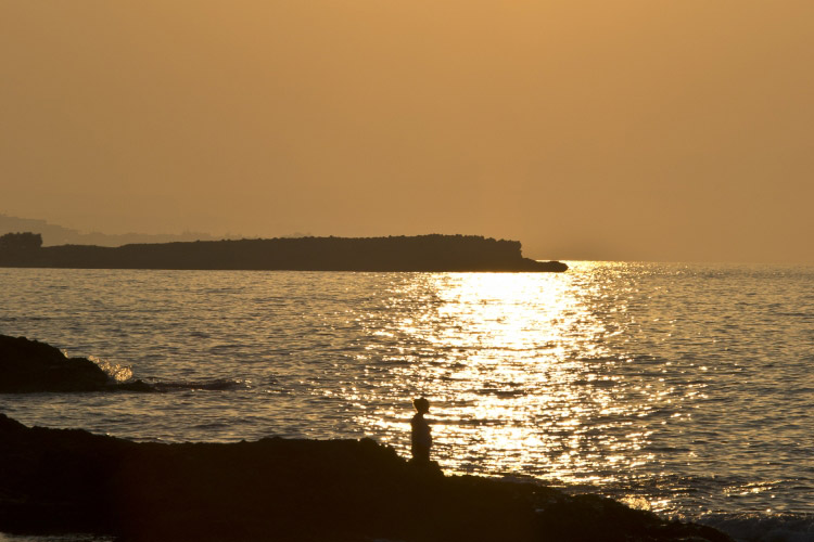 Solnedgang på Kreta