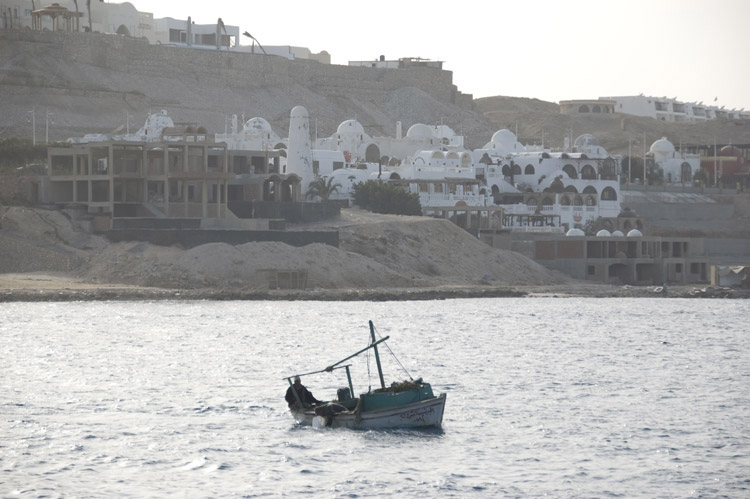 Hurghada fra vandet
