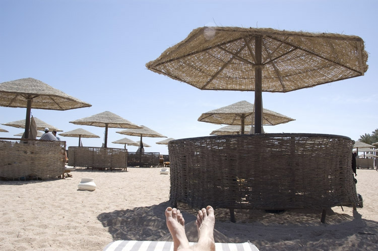 Strand ved det Røde Hav