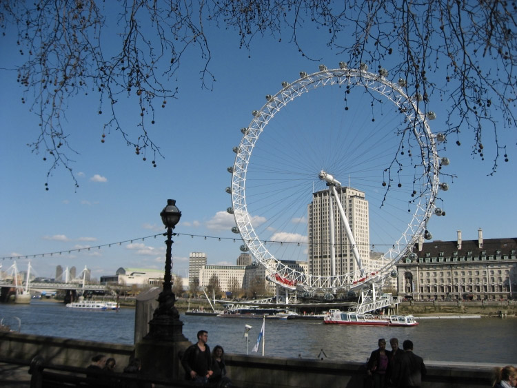London Eye om aftenen