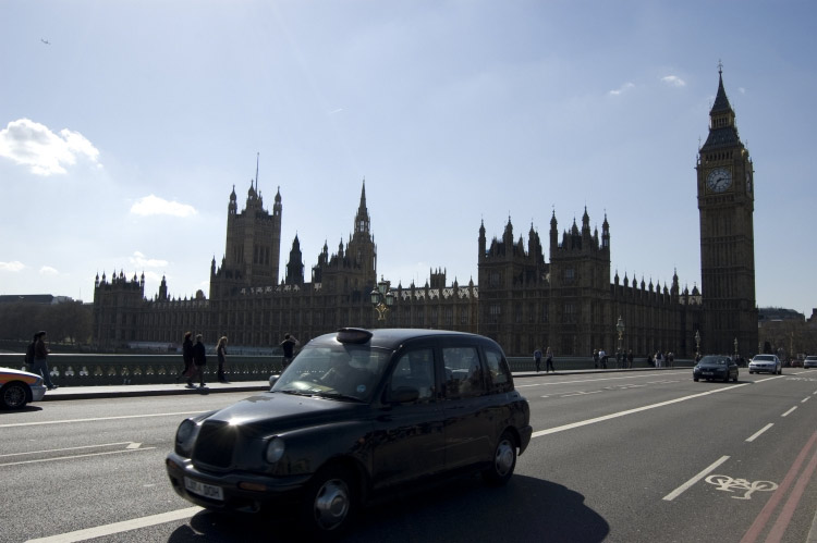 Taxi og Big Ben