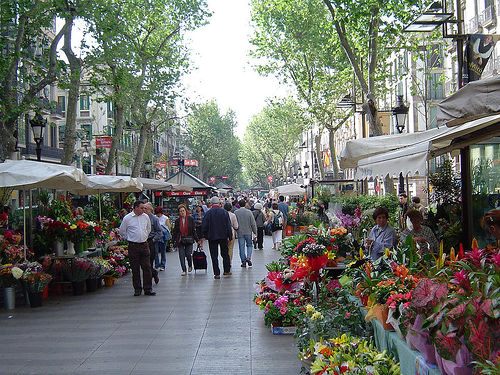La Rambla i Barcelona
