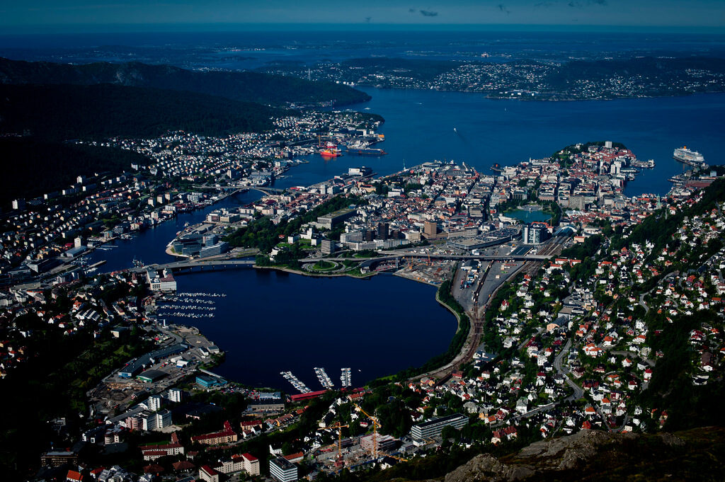 Udsigt over Bergen