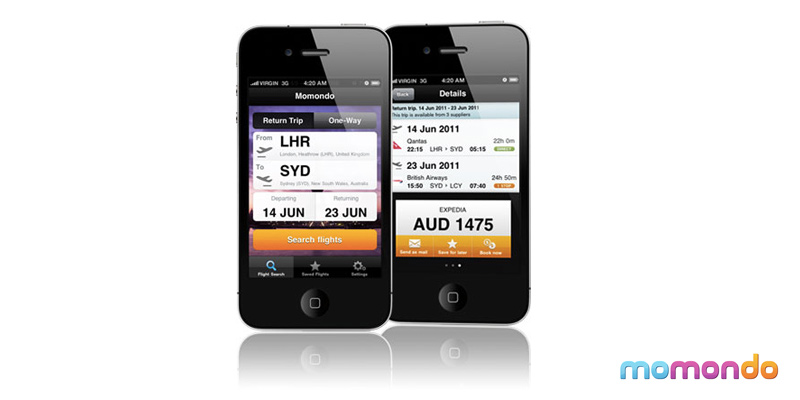 Momondo lancerer app til iPhone