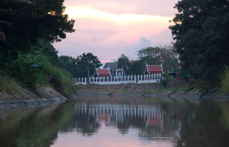 Flod i Ayutthaya