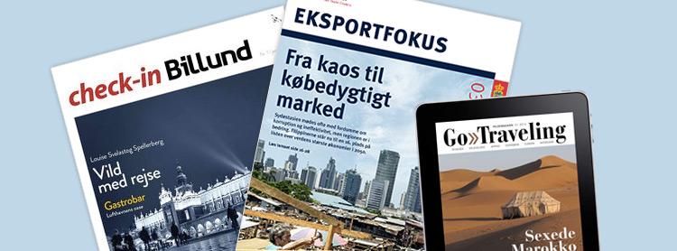 Gratis rejsemagasiner